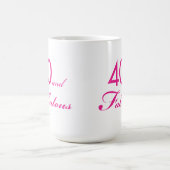 40およびすばらしいマグ#2 コーヒーマグカップ (中央)