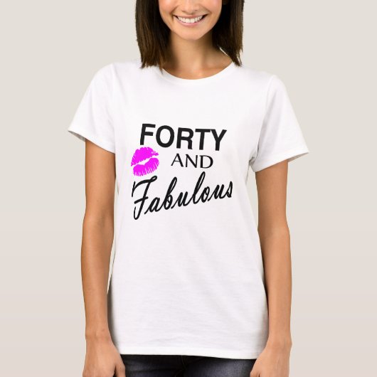 40およびすばらしい Tシャツ (正面)