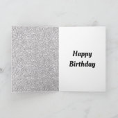 40かわいらしパーソナライズされた歳の誕生日カード カード (内部)