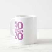 40が新20だ コーヒーマグカップ (正面左)