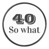 40だからおもしろい引用文40歳の誕生日 アイスホッケーパック (正面)