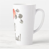 40だから水の色のバラフローラ40th誕生日 カフェラテマグ (右)