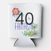 40とファンタスティック熱帯40歳の誕生日パーティー 缶クーラー (正面)
