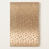 40と素晴らしいグラムシックガーリー金ゴールドブラック赤面 プランナー手帳 (裏面)