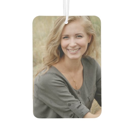 40と素晴らしいスクリプエレガントト誕生日写真 カーエアーフレッシュナー (裏面)