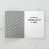 40と素晴らしいデイジーフラワーウォーターのカラー写真 カード (内部)