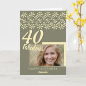 40と素晴らしいデイジーフラワーウォーターのカラー写真 カード (黄色い花)