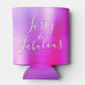 40と素晴らしいバラパープルピンク 缶クーラー (裏面)