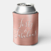40と素晴らしいバラ金ゴールド赤面ピンクモダン 缶クーラー (缶裏面)