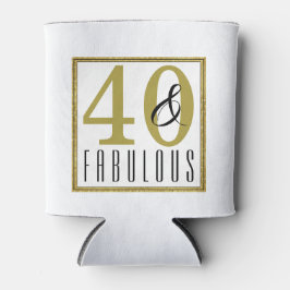 40と素晴らしいバースデーパーティーお祝い 缶クーラー