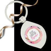 40と素晴らしいピンクブラック洗練さエレガントれた キーホルダー