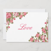 40と素晴らしいフローラ40歳の誕生日招待状 招待状 (裏面)