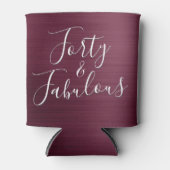 40と素晴らしいブルゴーニュモダンープル 缶クーラー (正面)