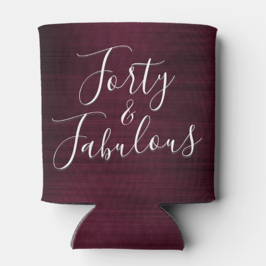 40と素晴らしいブルゴーニュモダンープル 缶クーラー (裏面)