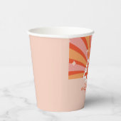 40と素晴らしいレトロな誕生日パーティー 紙コップ (右)