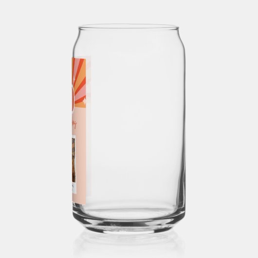 40と素晴らしい写真ギフト、レトロ誕生日 ガラス缶 (左)