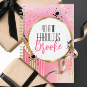 40と素晴らしい抽象芸術ピンクブラックモダン プランナー手帳