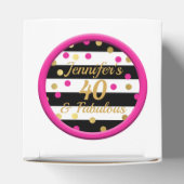 40と素晴らしい白いカップケーキボックス フェイバーボックス (上部)