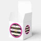 40と素晴らしい白いカップケーキボックス フェイバーボックス (オープン)