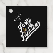 40と素晴らしい白黒 フェイバータグ (正面)