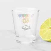 40と素晴らしい誕生日バルーン ショットグラス (裏面)