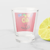 40と素晴らしい誕生日バルーン ショットグラス (裏面)