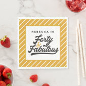 40と素晴らしい誕生日パーティーのナプキン スタンダードランチョンナプキン (インサイチュ)