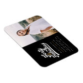 40と素晴らしい誕生日パーティーの写真の招待状 マグネット (右側)