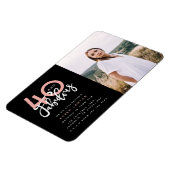 40と素晴らしい誕生日パーティーの写真の招待状ma マグネット (左側)