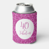 40と素晴らしい誕生日ピンクグリッター 缶クーラー (缶裏面)