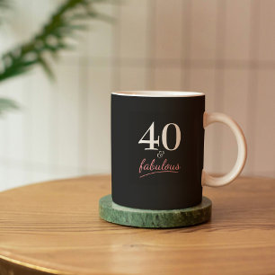 40と素晴らしい誕生日プレゼント コーヒーマグカップ