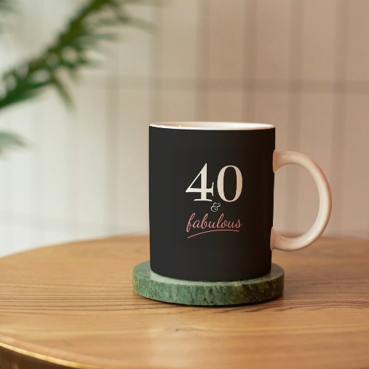 40と素晴らしい誕生日プレゼント コーヒーマグカップ