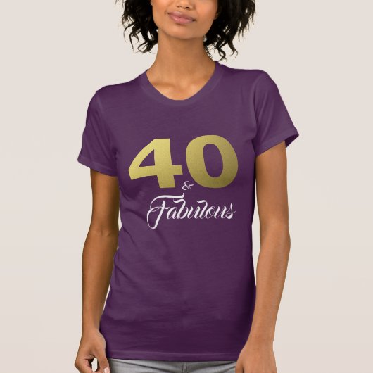 40と素晴らしい誕生日プレゼント Tシャツ (正面)