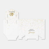 40と素晴らしい誕生日金ゴールドとブラックエレガント フェイバーボックス (折り畳みなし)