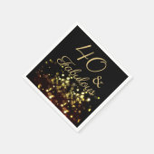 40と素晴らしい誕生日 スタンダードカクテルナプキン (角)