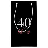 40と素晴らしい誕生日 スモールペーパーバッグ (裏面)