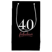 40と素晴らしい誕生日 スモールペーパーバッグ (正面)