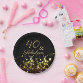40と素晴らしい誕生日 ペーパープレート (パーティー)