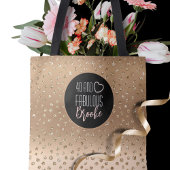 40と素晴らしい金ゴールドグリッタースパークルガーリー40th トートバッグ