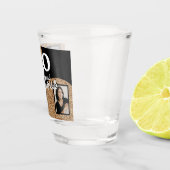 40と素晴らしい金ゴールドグリッター2 Photo 40th Birthday ショットグラス (右)