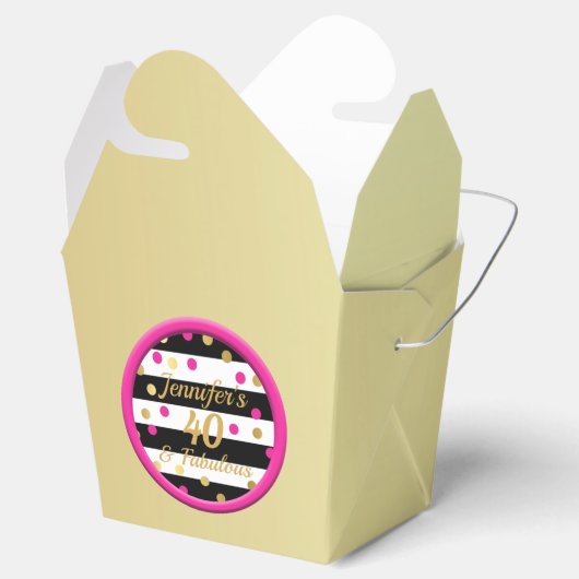 40と素晴らしい金ゴールド中国のの箱 フェイバーボックス (オープン)