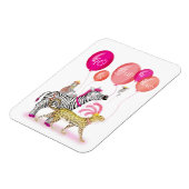 40と素晴らしい魅力的な動物の誕生日マグネット マグネット (左側)