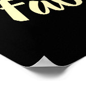 40と素晴らしい黄色のデイジー花水色の写真 ポスター (角)