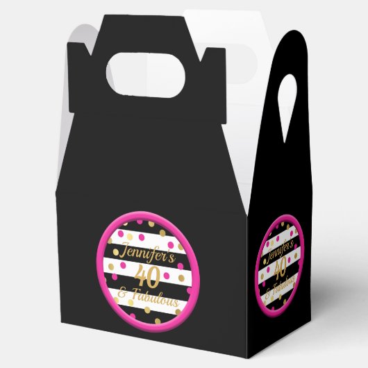 40と素晴らしい黒い切り妻の箱のハンドル フェイバーボックス (オープン)