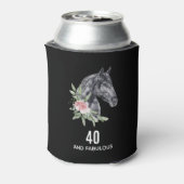 40と素晴らしい黒い馬の頭 缶クーラー (缶裏面)