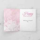 40と素晴らしい40h誕生日グリッターバルーンカード カード (内部)