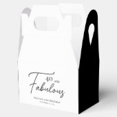 40と素晴らしい40thブラック&ホワイト誕生日 フェイバーボックス (オープン)