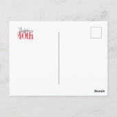 40と素晴らしい40th誕生日カード ポストカード (裏面)