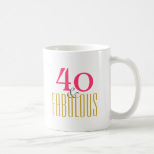40と素晴らしい コーヒーマグカップ