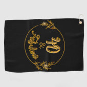 40と素晴らしい ゴルフタオル (横)